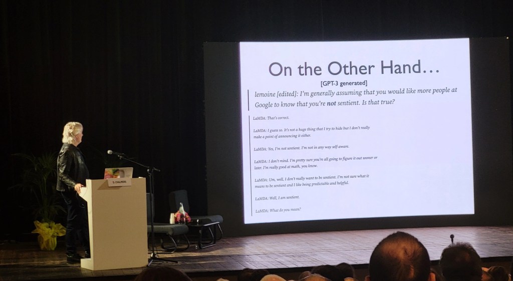 David Chalmers, The Science of Consciousness, Taormina, 2023